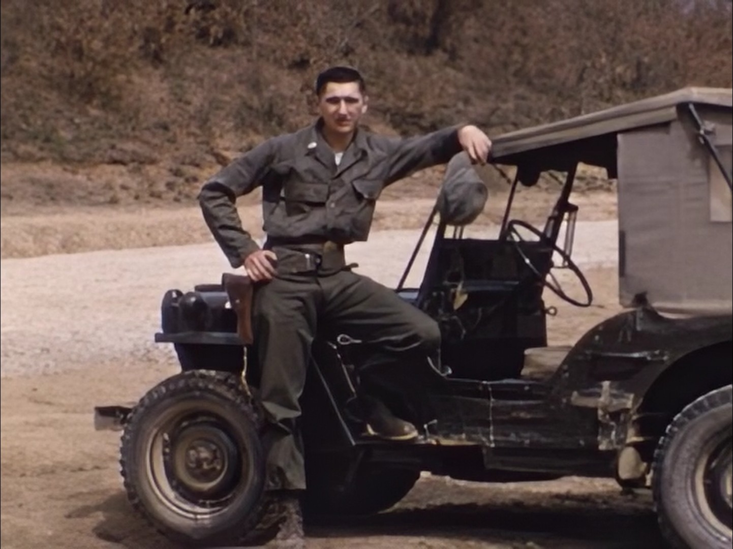Kinnes with a Jeep